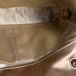 Chanel CC Limited Edition Gold Satin Quilted Flap Bag 2008