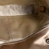 Chanel CC Limited Edition Gold Satin Quilted Flap Bag 2008