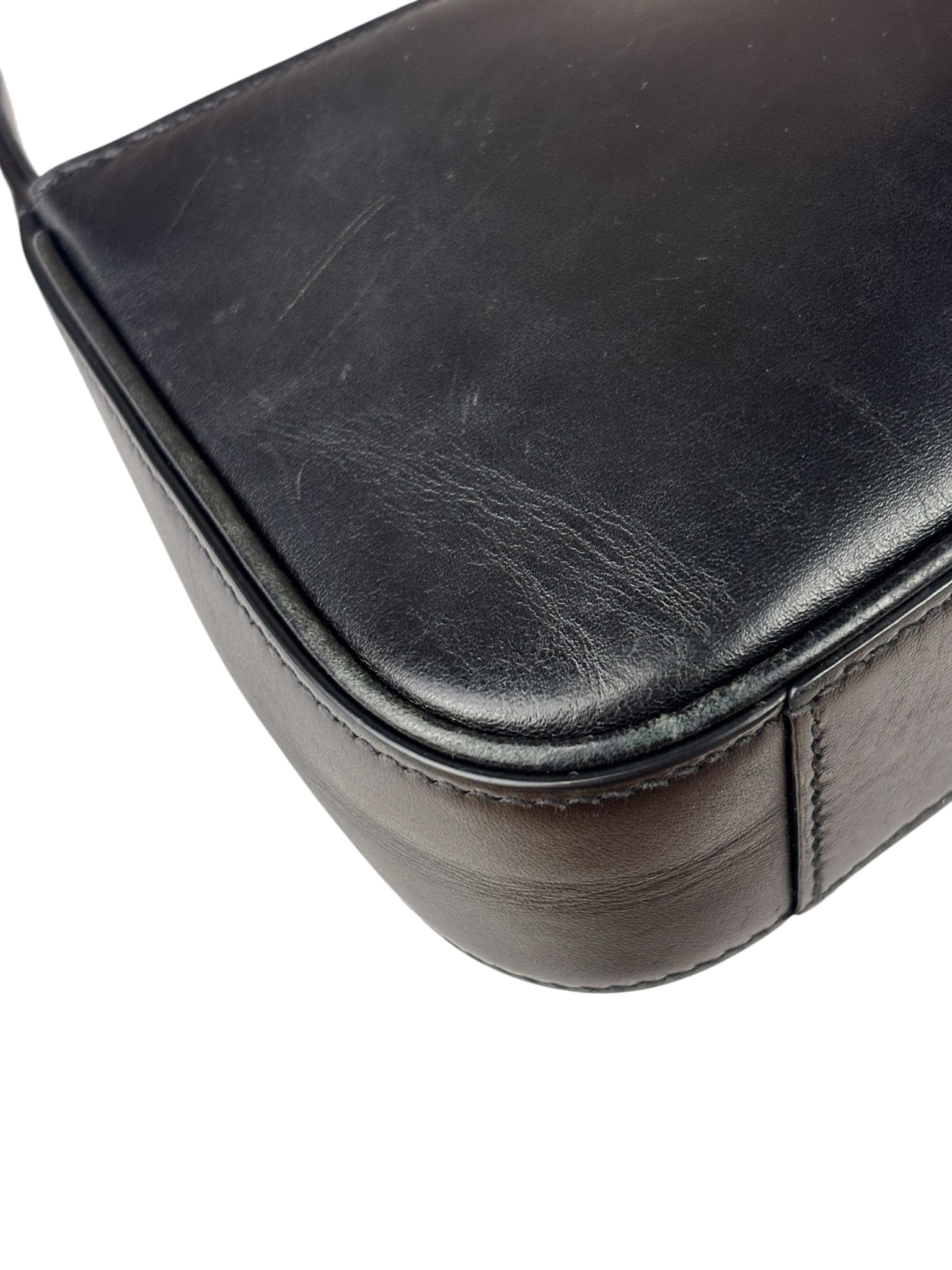 Yves Saint Laurent Black Leather Mini Le 5 À 7 Hobo Bag