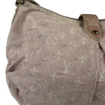 Louis Vuitton Vintage Rose Pink Monogram Denim Slightly Hobo Bag