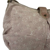 Louis Vuitton Vintage Rose Pink Monogram Denim Slightly Hobo Bag