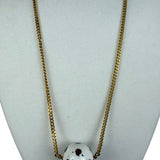 Chanel Vintage Spring Collections Soccer Ball Rhinestone Charm Necklace 04S 2004