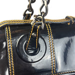 Fendi Black Patent Leather Shoulder Bag B