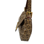 Fendi Brown PVC Zucca Baguette