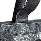 Chanel Vintage Black Leather Zip Shoulder Bag - 1998