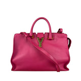 Saint Laurent Classic Y Cabas Fuchsia 2Way Handbag