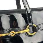 Gucci Vintage Black Patent Leather Tote