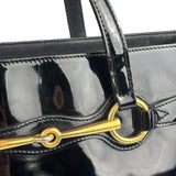 Gucci Vintage Black Patent Leather Tote