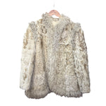 Parion Vintage Sage Shag Fur Coat