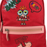 Fendi Red Patch Cloth Mini Backpack