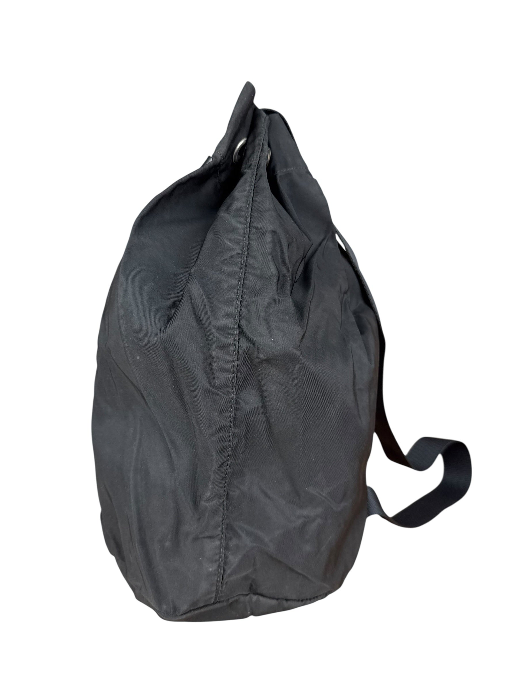 Prada Vintage Nylon Drawstring Crossbody Bag