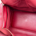 Hermes Lindy 34 Red/Fuchsia Clemence Leather Handbag 2014