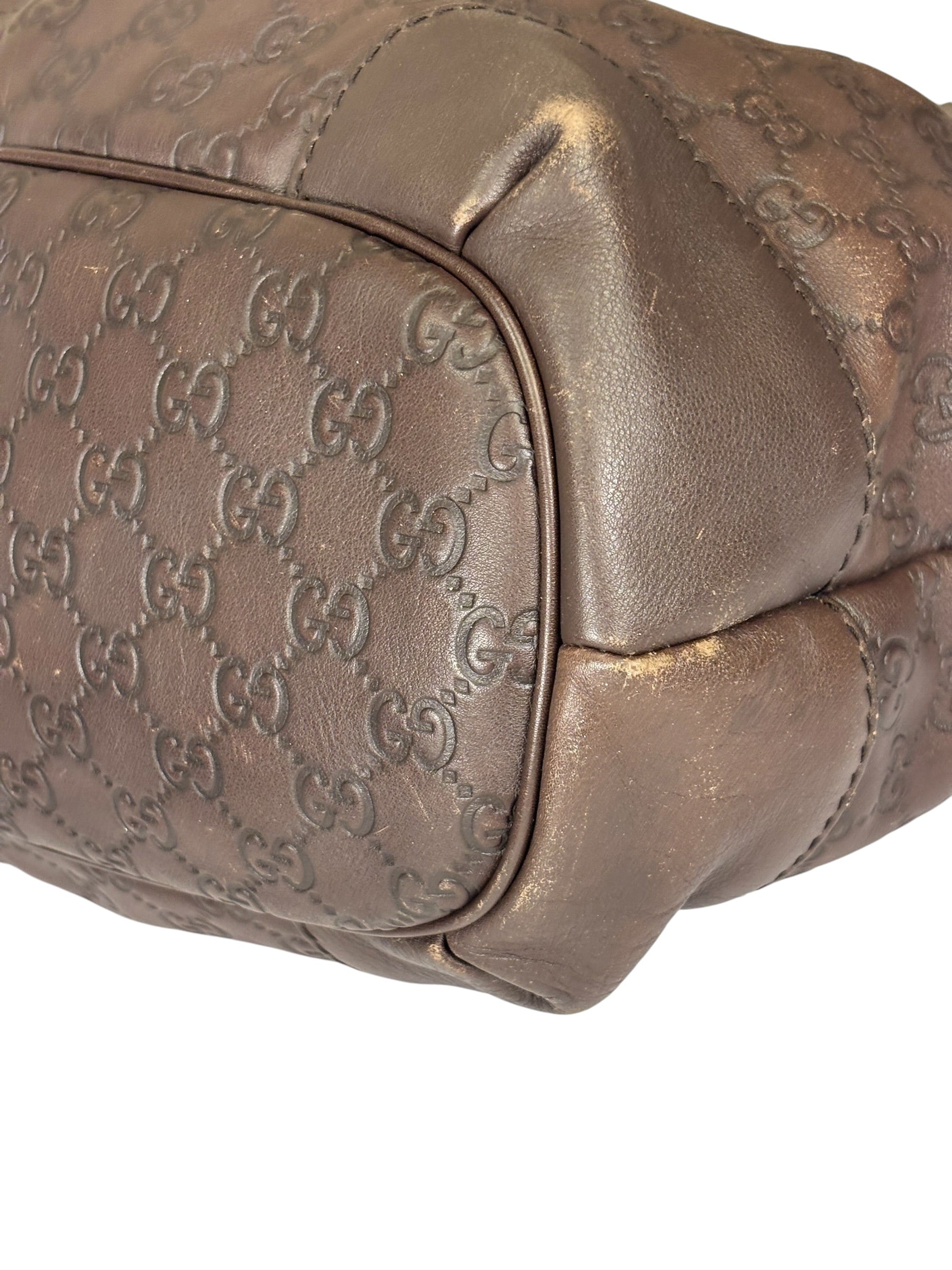 Gucci Brown GG Supreme Shoulder Bag