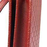 Gucci Red Micro GG Leather Crossbody Wallet