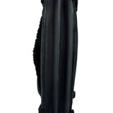 YSL Bicolor Quilted-Suede Shearling Gaby Shoulder Bag
