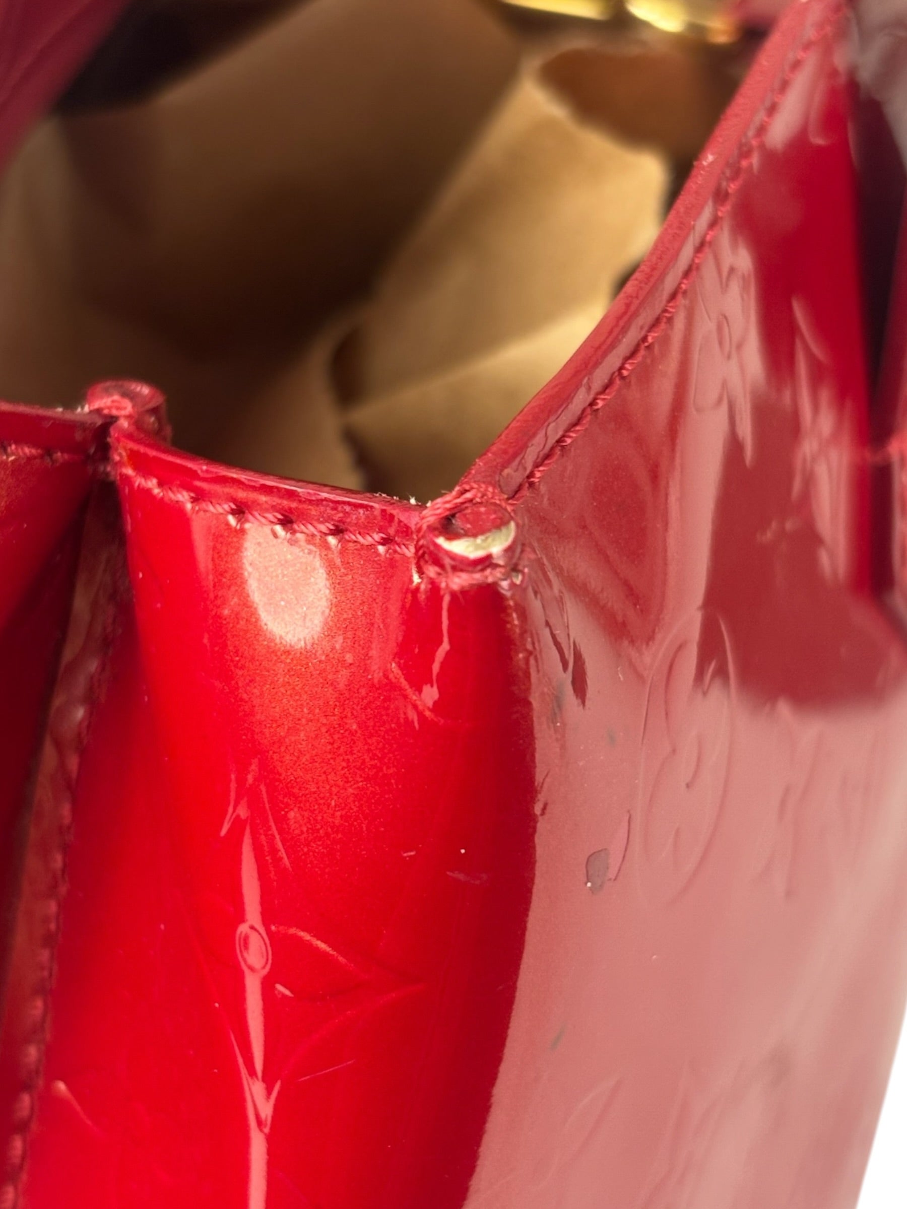 Louis Vuitton Monogram Red Vernis Wilshire PM