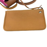 Hermes Pink/Brown Leather Trim Herbag Zip 31 Two-Way Bag