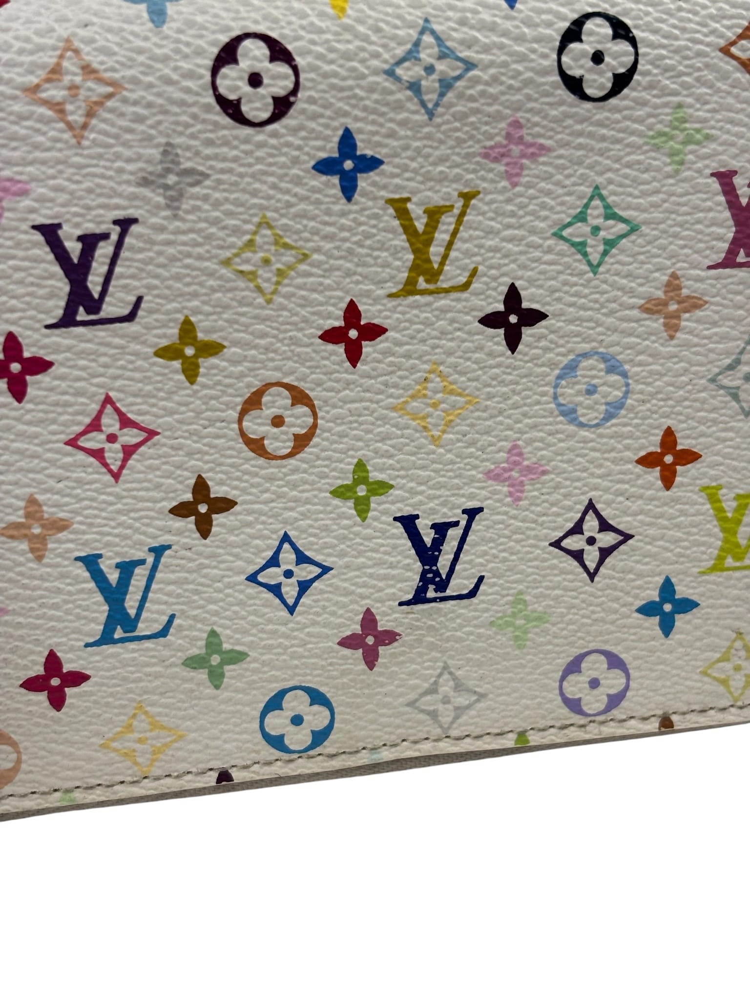 Louis Vuitton x Takashi Murakami Multicolor Monogram Zip-Around Wallet