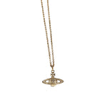 Vivienne Westwood Rose Gold Orb Bas Relief Necklace