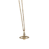 Vivienne Westwood Rose Gold Orb Bas Relief Necklace