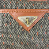 Yves Saint Laurent Vintage Brown Leather Woven Hand Bag