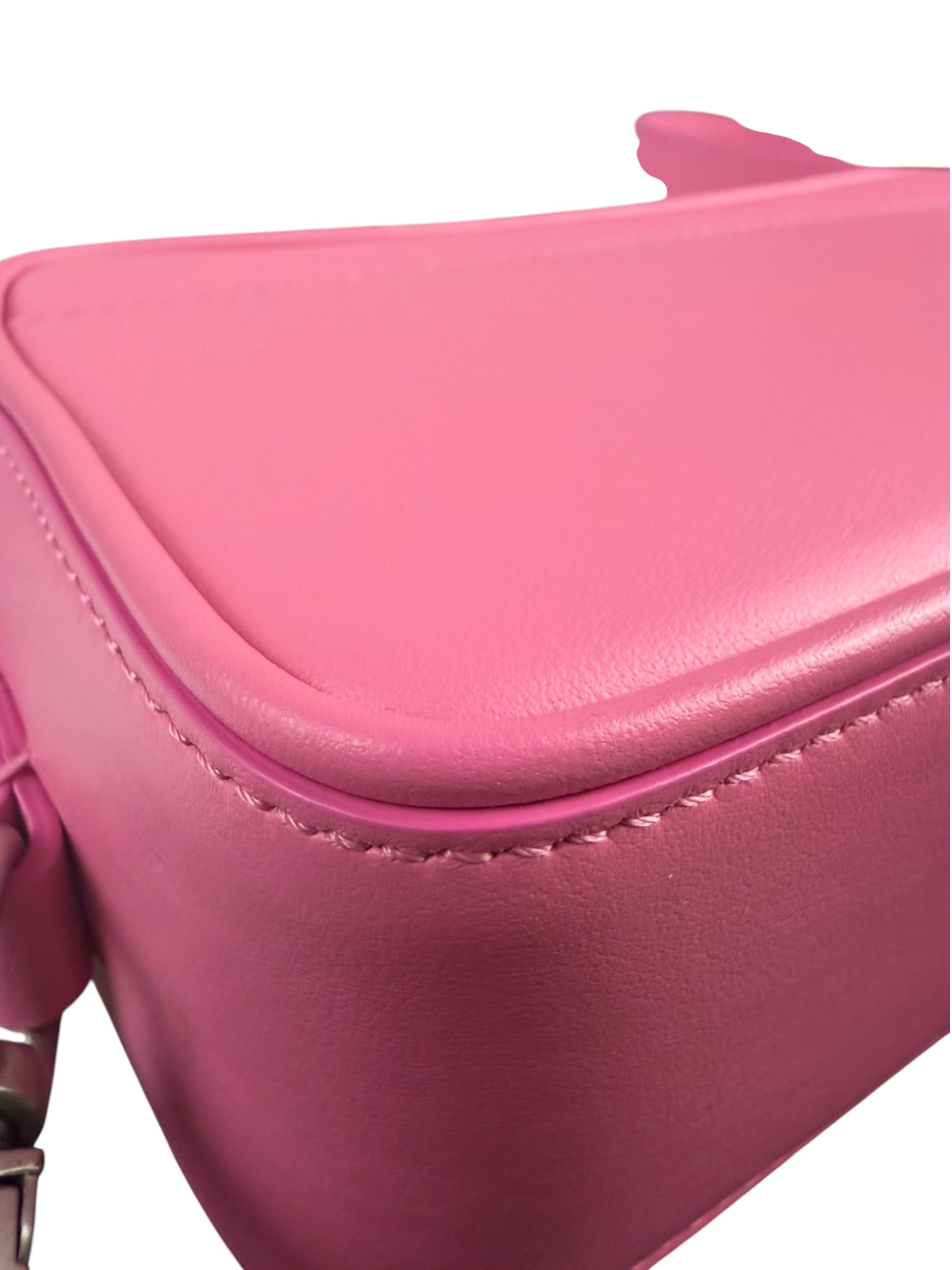 Jacquemus Le Baneto Zip Pink Leather Crossbody Bag