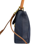 Burberry Navy Blue/Brown Dk88 Medium Two-Way Bag