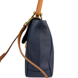Burberry Navy Blue/Brown Dk88 Medium Two-Way Bag