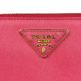 Prada Vintage Pink Saffiano Leather Long Wallet
