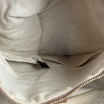 Gucci Beige/Pink Leather Trim Bree Shoulder Bag