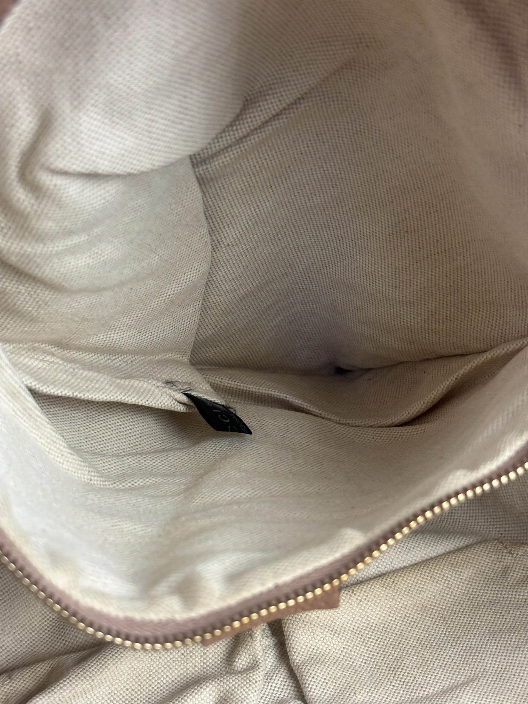 Gucci Beige/Pink Leather Trim Bree Shoulder Bag