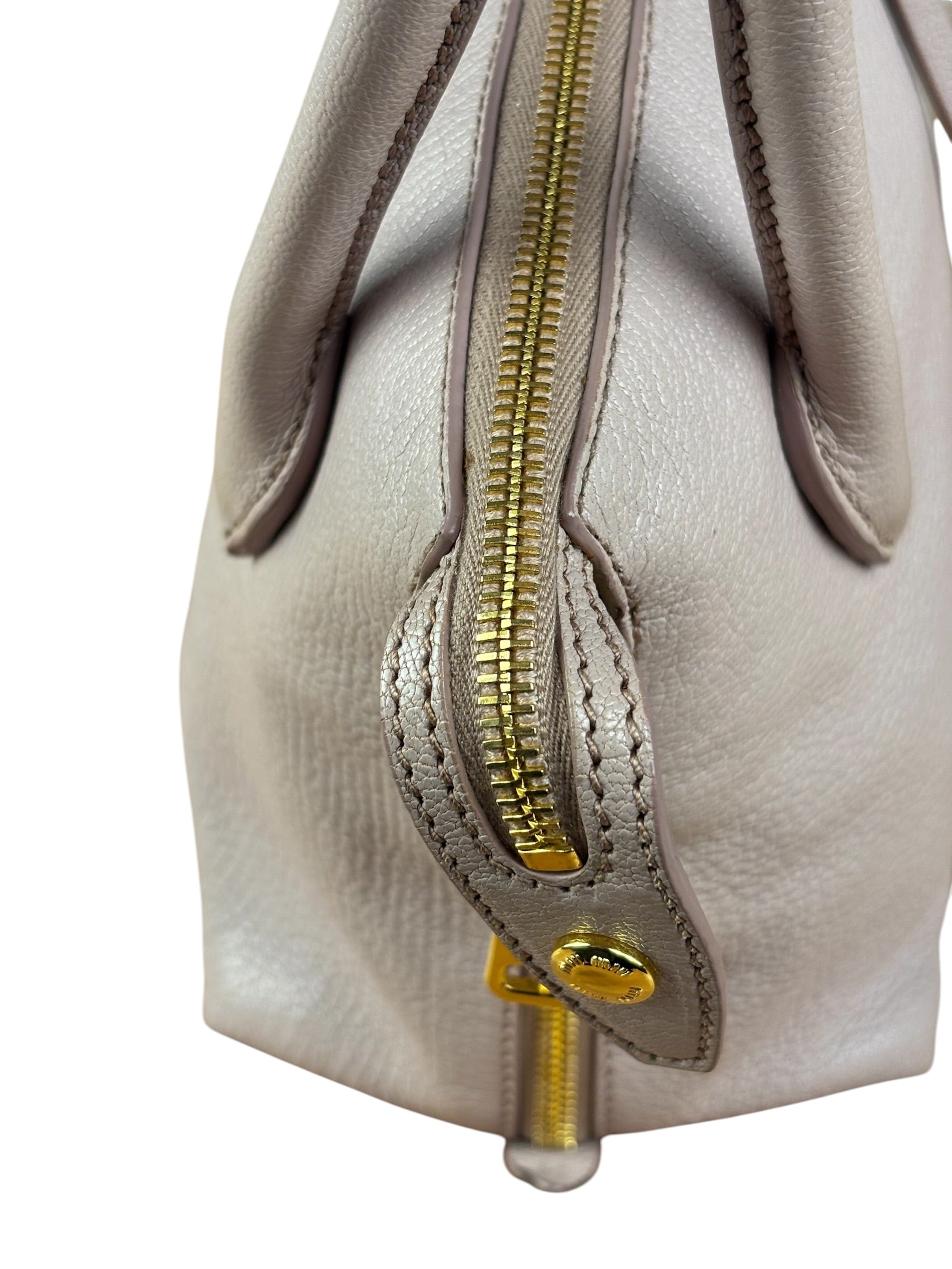 Miu Miu Blush Pink Leather Two-Way Bag