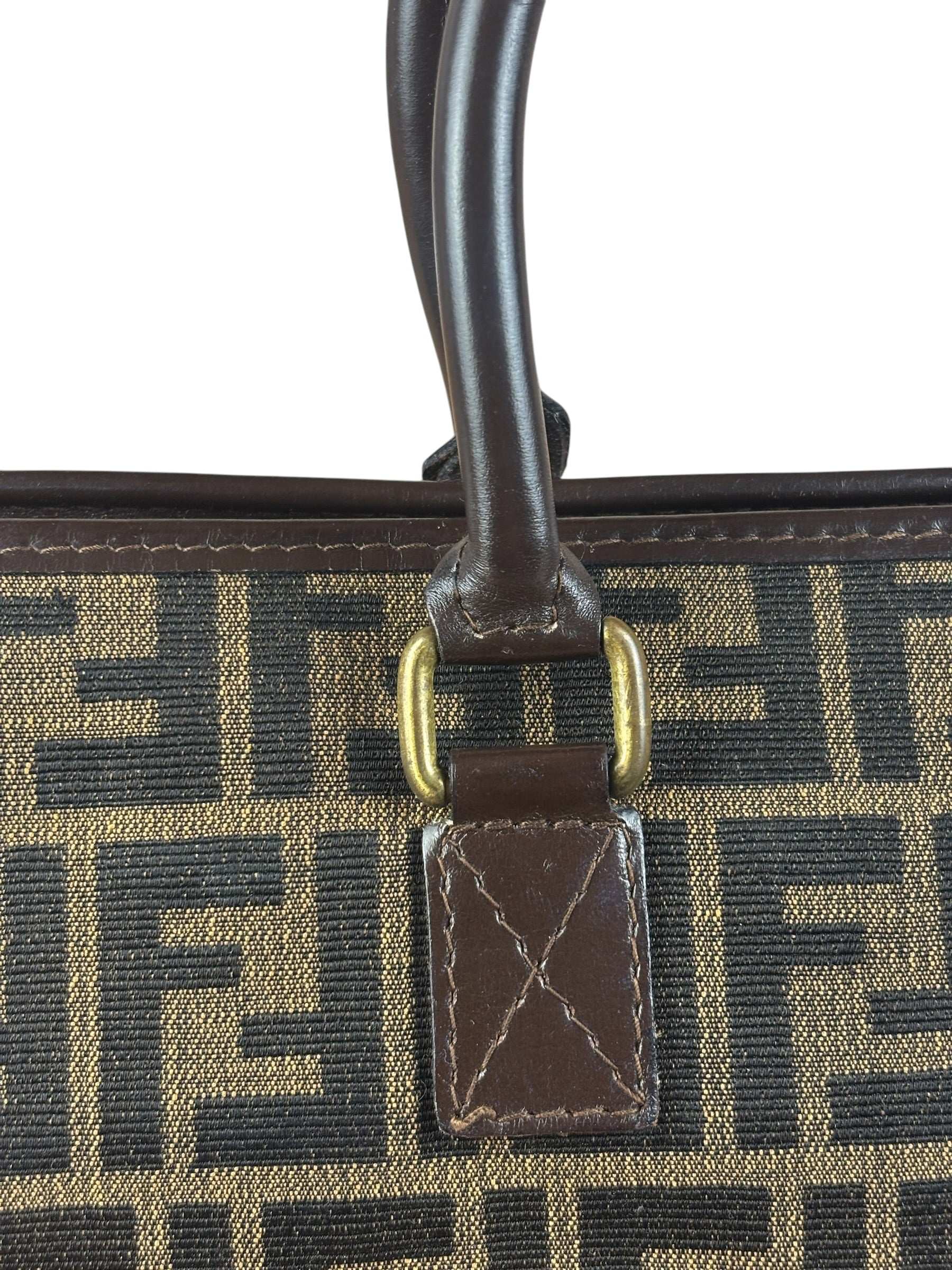 Fendi Vintage Zucca Coated FF Monogram Handbag