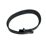 Louis Vuitton Black Leather Canvas Monogram Eclipse Slim Bracelet