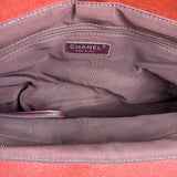 Chanel Red Quilted Caviar Be CC 2Way Tote Bag 2014
