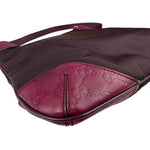 Gucci Vintage Purple Canvas Shoulder/Hobo Bag