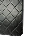 Chanel Balck Quilted Lambskin Square Flap 1991