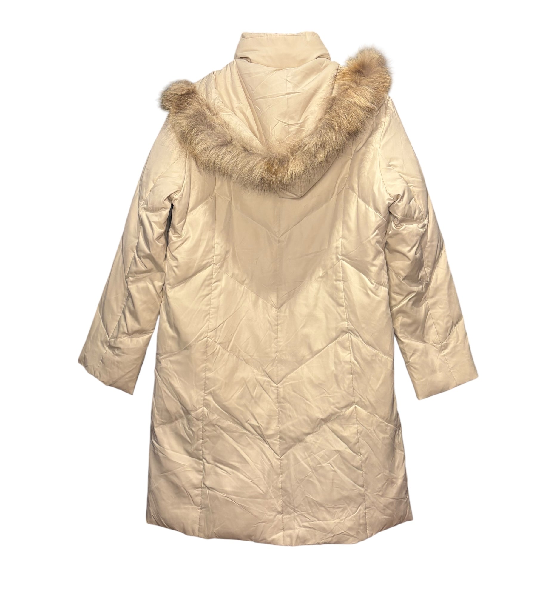MCM Beige Puffer Long Coat