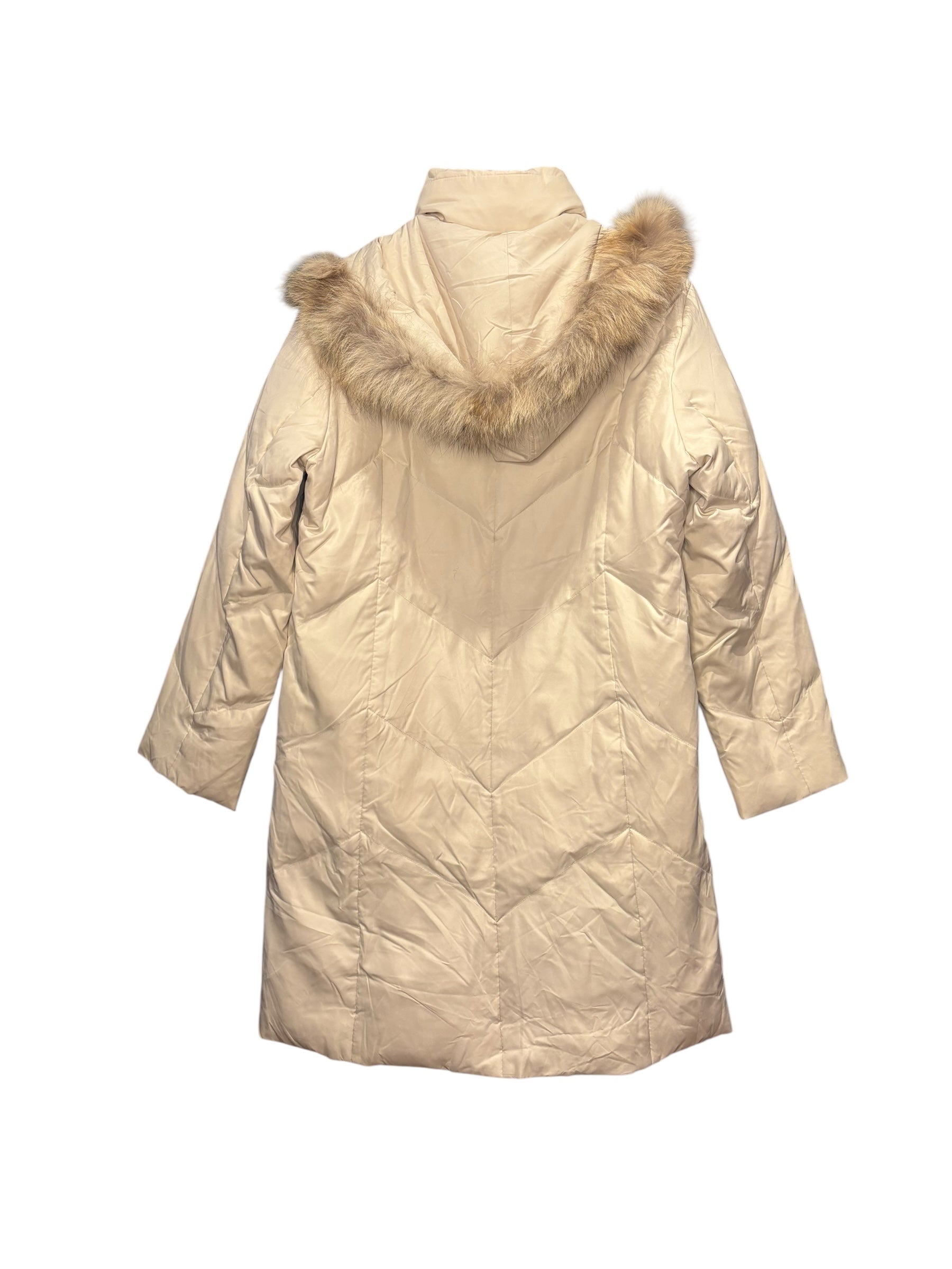 MCM Beige Puffer Long Coat