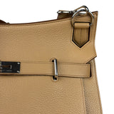 Hermes Jypsiere Tan Clemence Leather Shoulder Bag 2008