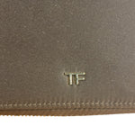 Tom Ford  Brown Suede Cosmetic Bag