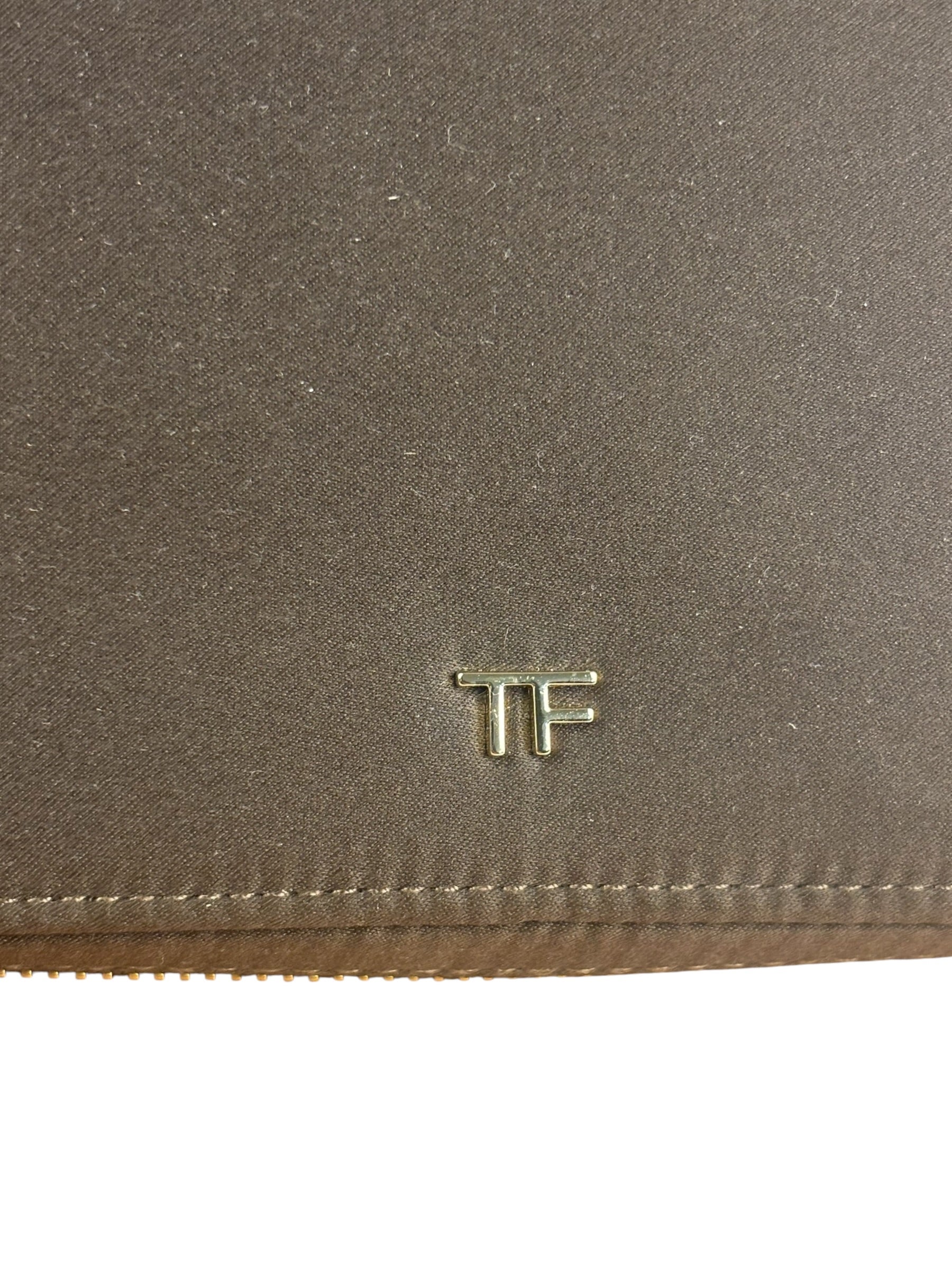 Tom Ford  Brown Suede Cosmetic Bag