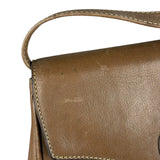 Celine Vintage Brown Leather Crossbody