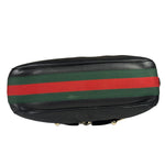 Gucci Black Leather Heritage Horsebit Hobo Bag