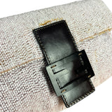 Fendi Pelle Rosa Beaded Baguette