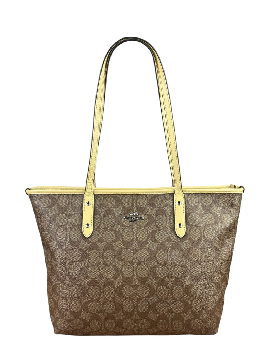 Coach Beige/Brown CC City Tote