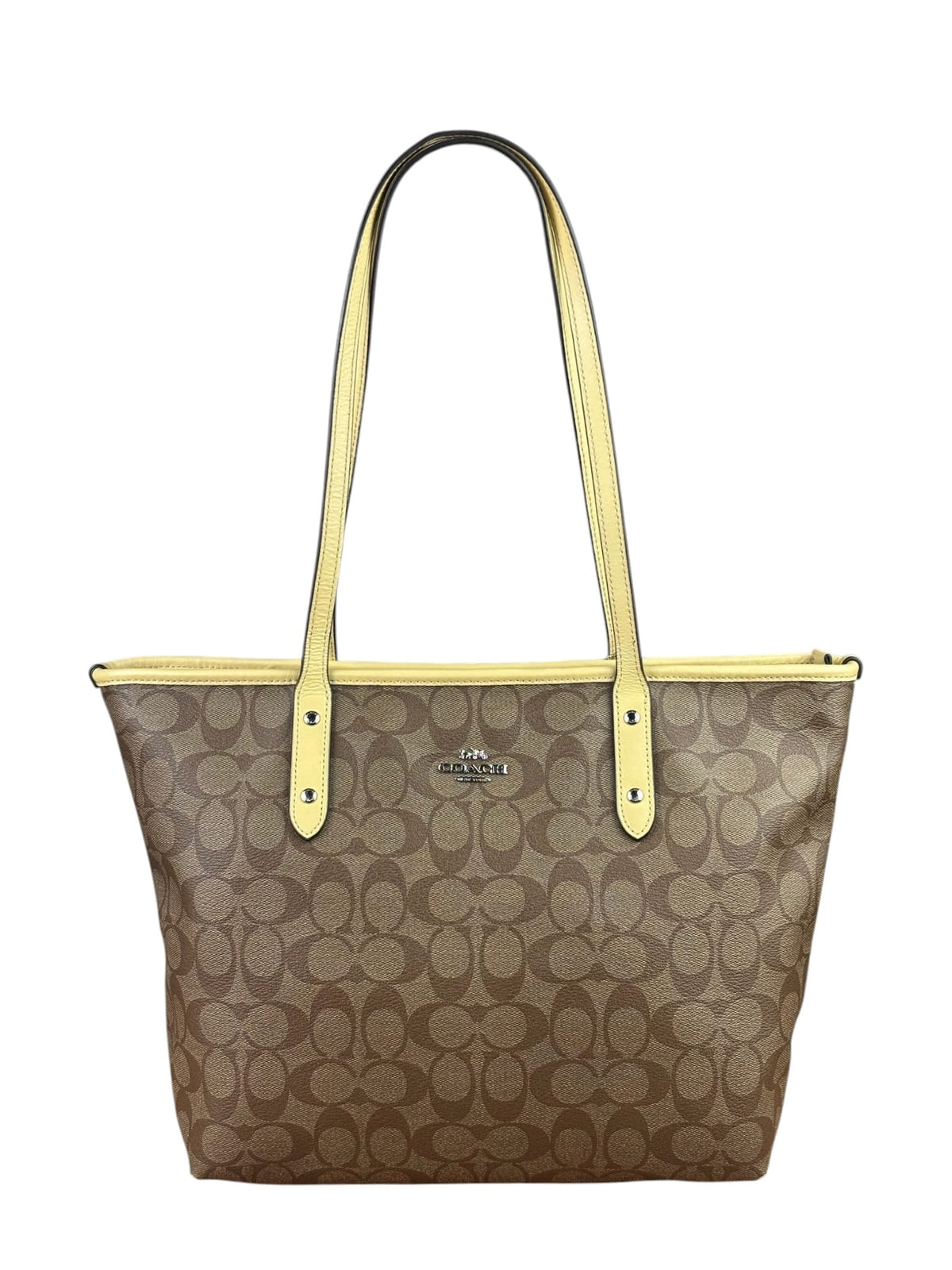 Coach Beige/Brown CC City Tote