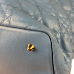 Christian Dior Blue Leather Panarea Tote
