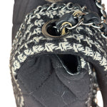 Chanel Black CC Quilted Jersey and Tweed Chain Flap Bag 2014