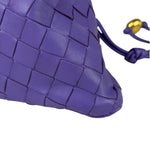 Bottega Veneta Purple Leather Nano Pyramid Pouch